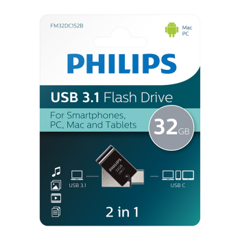 PHILIPS 32GB USB3.1 TYPE-C 100/150 MB/S FM32DC152B