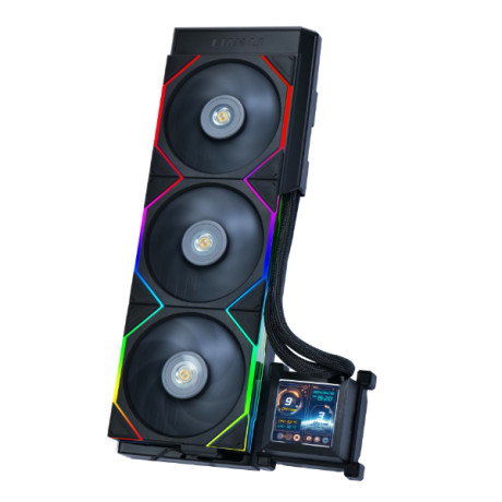 Lian Li Hydro-Shift LCD 360 Siyah İşlemci Sıvı Soğutucu (FANSIZ) (G89.GHSLCD36NB.00) 