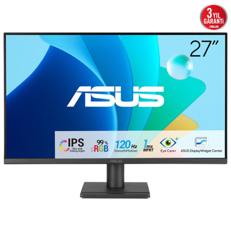 27 ASUS VA279HG 1MS 120HZ HDMI VGA EYE CARE FHD IPS ÇERÇEVESİZ