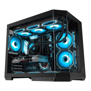 SEGOTEP Lumi 3T Siyah 750W 80+ Bronze PCIE 5.1 Midi Tower Kasa (6xARGB Fan)