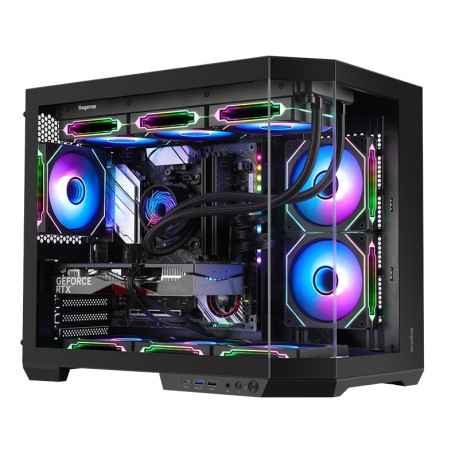 SEGOTEP Lumi 3T Siyah 750W 80+ Bronze PCIE 5.1 Midi Tower Kasa (6xARGB Fan)