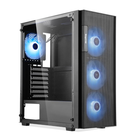 SEGOTEP Axe 5 Siyah 750W 80+ Bronze PCIE 5.1 Midi Tower Kasa (Rainbow Fan) 