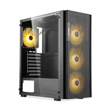 SEGOTEP Axe 5 Siyah 750W 80+ Bronze PCIE 5.1 Midi Tower Kasa (Rainbow Fan) 