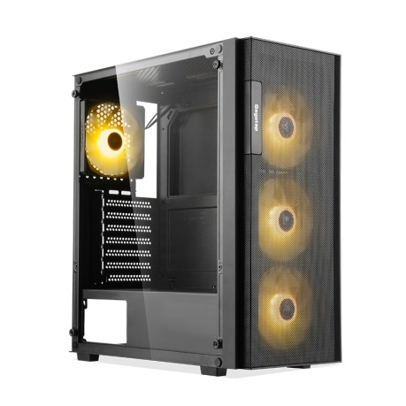 SEGOTEP Axe 5 Siyah 750W 80+ Bronze PCIE 5.1 Midi Tower Kasa (Rainbow Fan) 