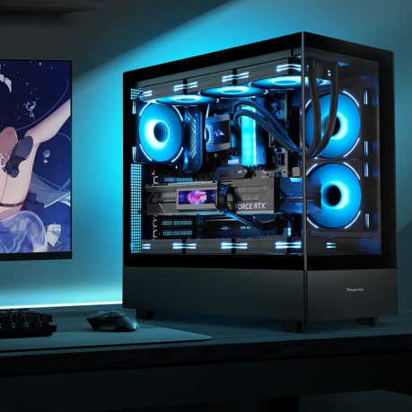 SEGOTEP Endura Pro+ Siyah 750W 80+ Bronze PCIE 5.1 Midi Tower Kasa (6xARGB Fan)