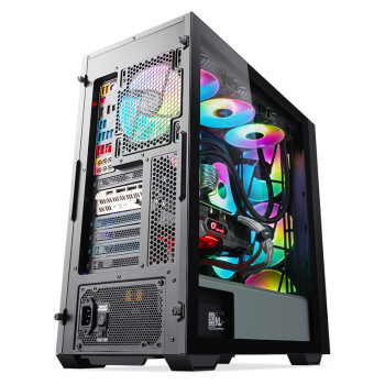 SEGOTEP Gank 360 Siyah 750W 80+ Bronze PCIE 5.1 Full Tower Kasa (ARGB Fan)