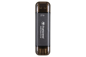 Transcend ESD310 Portable 256GB Siyah SSD USB Type-A, Type-C (TS256GESD310C)