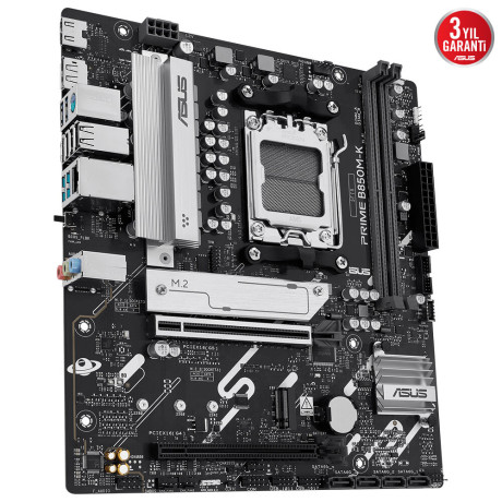 ASUS PRIME B850M-K AM5 DDR5 8400MHZ(OC) HDMI mATX ANAKART