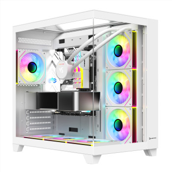GAMEPOWER WARCRY TOPGLASS 4XARGB KASA 750W WHITE