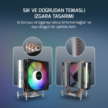 GAMEPOWER GLACE TC6 ARGB CPU SOĞUTUCU INTEL/AMD