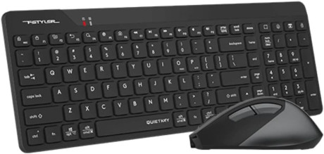 A4 TECH FG2400 Q SILENT 2.4 GHZ AİR2 SİYAH KLAVYE+MOUSE