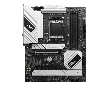 MSI PRO B650-A WIFI AM5 DDR5 7600MHZ(OC) HDMI DP 3x M.2 USB 20 Gbps 2.5G LAN WI-FI 6E ATX