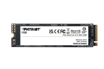 Patriot P320 256GB 2200/1200MB/s NVMe M.2 SSD Disk (P320P256GM28)