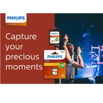 PHILIPS 256GB SDXC 100MB/S C10 FM25SD65B/00