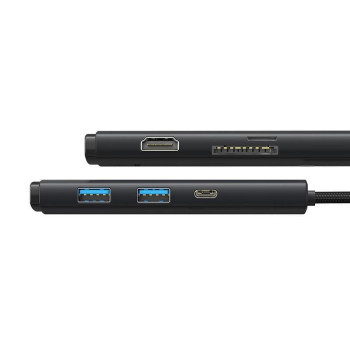 BASEUS LITE 6 IN1 TYPE-C HUB - SIYAH