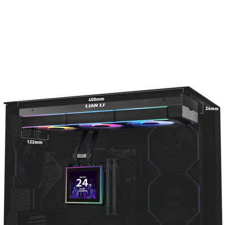 Lian Li HydroShift II LCD-S 360CL Siyah Sıvı Soğutucu (G89.GHS2LCDS36CB.00)