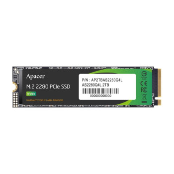 Apacer AS2280Q4L 512GB 3600/3000MB/s NVMe PCIe Gen4x4 M.2 SSD Disk (AP512GAS2280Q4L-1)