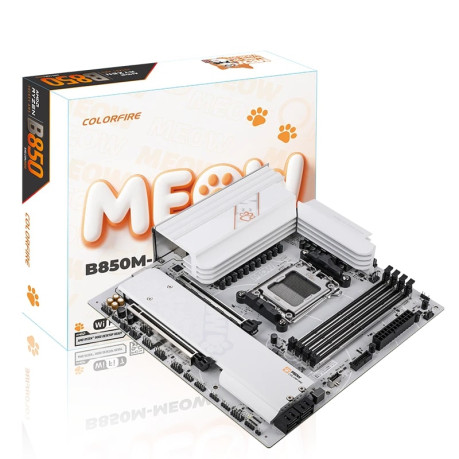 COLORFUL COLORFIRE B850M-MEOW WIFI7 V14 DDR5 AMD AM5 M-ATX