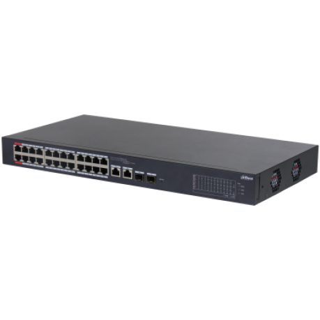 DAHUA DH-CS4226-24ET-375 24XFE-2GE-2XSFP 375W YÖNETİLEBİLİR POE SWİTCH