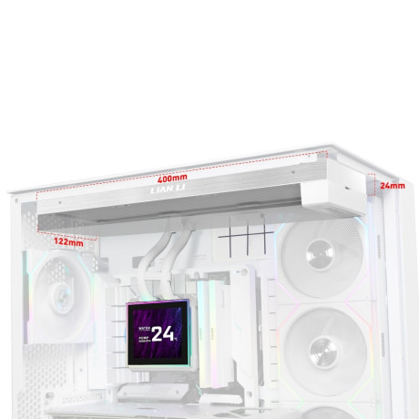 Lian Li HydroShift II LCD-S 360N FANSIZ Beyaz Sıvı Soğutucu (G89.GHS2LCDS36NW.00)