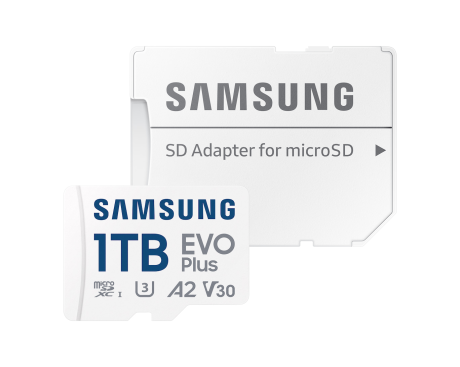 1TB SAMSUNG EVO PLUS MICROSDXC UHS-I U3 V30 A2 160MB/S-130MB/s MB-MC1T0SA/APC