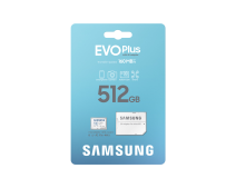 512GB SAMSUNG EVO PLUS MICROSDXC UHS-I U3 V30 A2 160MB/s MB-MC512SA/TR