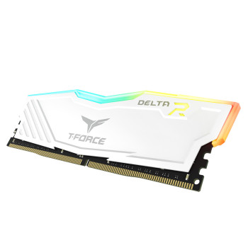 Team T-Force Delta RGB White 16GB 2x8GB 3200MHz CL16 DDR4 Gaming Ram (TF4D416G3200HC16CDC01)