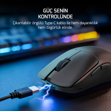 GAMEPOWER RADUS WIRELESS GAMING MOUSE BLACK
