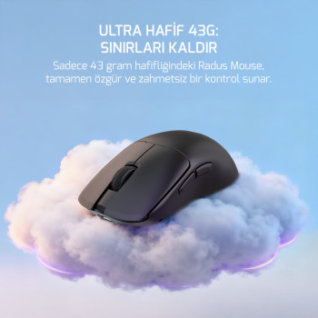 GAMEPOWER RADUS WIRELESS GAMING MOUSE BLACK