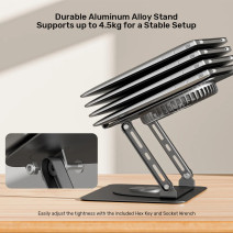 UNITEK 360 8-17.3” FANLI NOTEBOOK STANDI (OT1098AGY01)