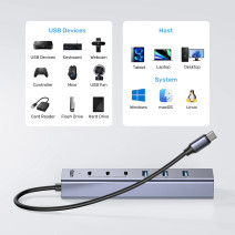 UNITEK UHUB S7+ 7in1 UNIVERSAL USB HUB (H1335AGY01-EU)