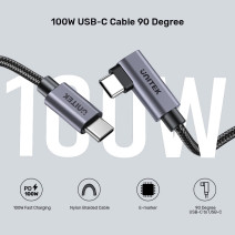 UNITEK 90D USB-C SARJ KABLOSU 1M 100W (C14123BK-1M)