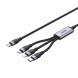 UNITEK USB-C 3IN1 SARJ 1.5M (C14101AGY01-1.5M)