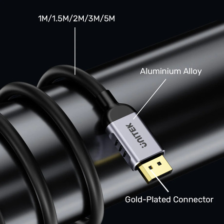 UNITEK 8K 1.4 DISPLAYPORT KABLO 1M (C1628GY01-1M)