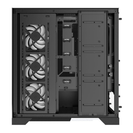XPG Invader X Siyah ARGB USB 3.2 ATX Mid-Tower Kasa (INVADERXMT-BKCWW)