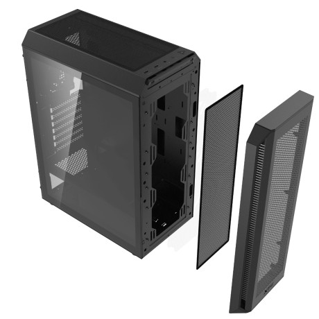 XPG Valor Air Plus ARGB USB 3.2 Siyah ATX Mid-Tower Kasa (VALORAIRPLUSMTA-BKCWW)