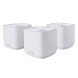 ASUS ZENWIFI XD4 PLUS BEYAZ, UCLU PAKET MESH SISTEM