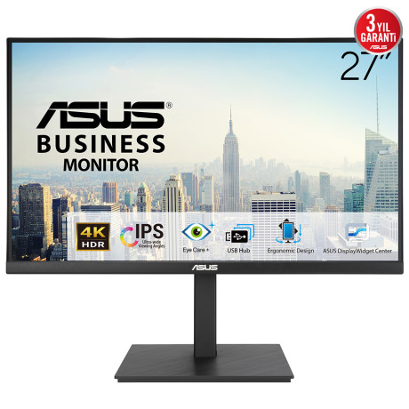 27 ASUS VA27UQSB 5MS 60HZ  ADAPTIVE-SYNC HDR-10 4K ULTRA HD IPS
