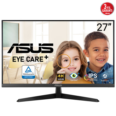 27 ASUS VY27UQ 5MS 60HZ EYE CARE HDR-10 4K ULTRA HD IPS