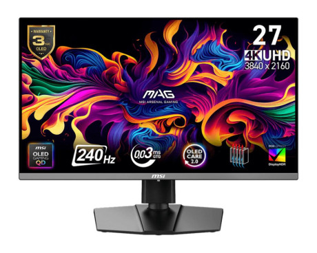 26.5 MSI MAG 272UP 0.03MS 240HZ QD-OLED X24 4K UHD FLAT GAMING