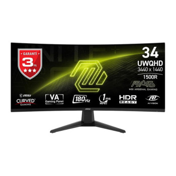 34 MSI MAG 346CQ UWQHD 1MS 180HZ VA CURVED 