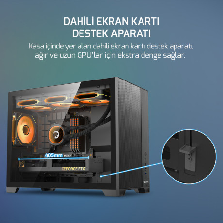 GAMEPOWER WARCRY RONIN 3X ARGB GAMING KASA 650W BRONZE
