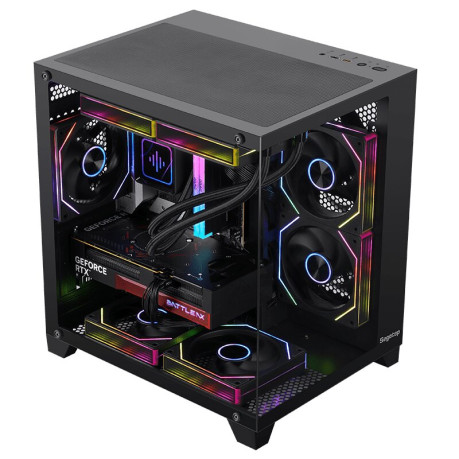 Segotep U502 Siyah 650W 80+ Midi Tower mATX Gaming (Oyuncu) Kasa