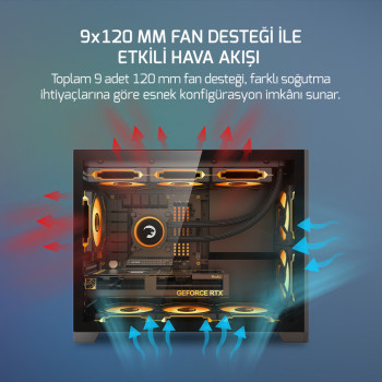 GAMEPOWER WARCRY RONIN 3X ARGB GAMING KASA 850W BRONZE