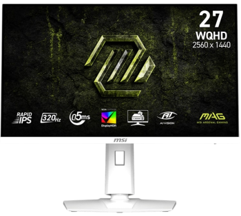 27 MSI MAG 274QRFW X32 0.5MS 320HZ 2K WQHD FLAT RAPID IPS PIVOT BEYAZ GAMING 