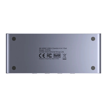 UNITEK 4K HDMI/USB-C SWITCH 4IN1OUT(V1313AGY01-EU)