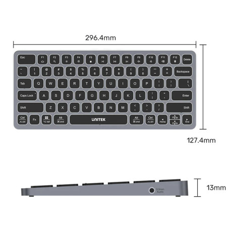 UNITEK 9-IN-1 USB-C HUB KLAVYE (D1092A)