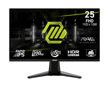 24.5 MSI MAG 255F E20 0.5MS 200HZ FHD FREESYNC PREMIUM RAPID IPS GAMING