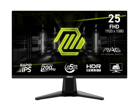 24.5 MSI MAG 255F E20 0.5MS 200HZ FHD FREESYNC PREMIUM RAPID IPS GAMING