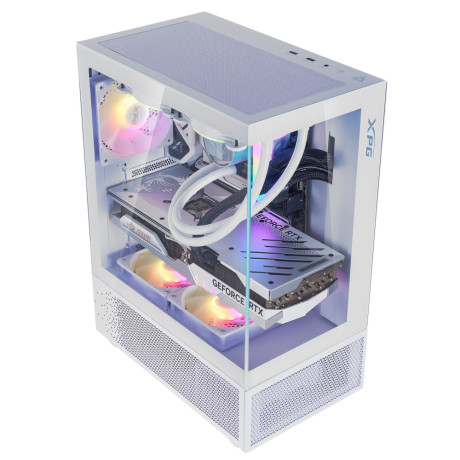 XPG Invader X Mini ARGB USB 3.2 Beyaz ATX Mid-Tower Kasa (INVADERXMINIMT-WHCWW)